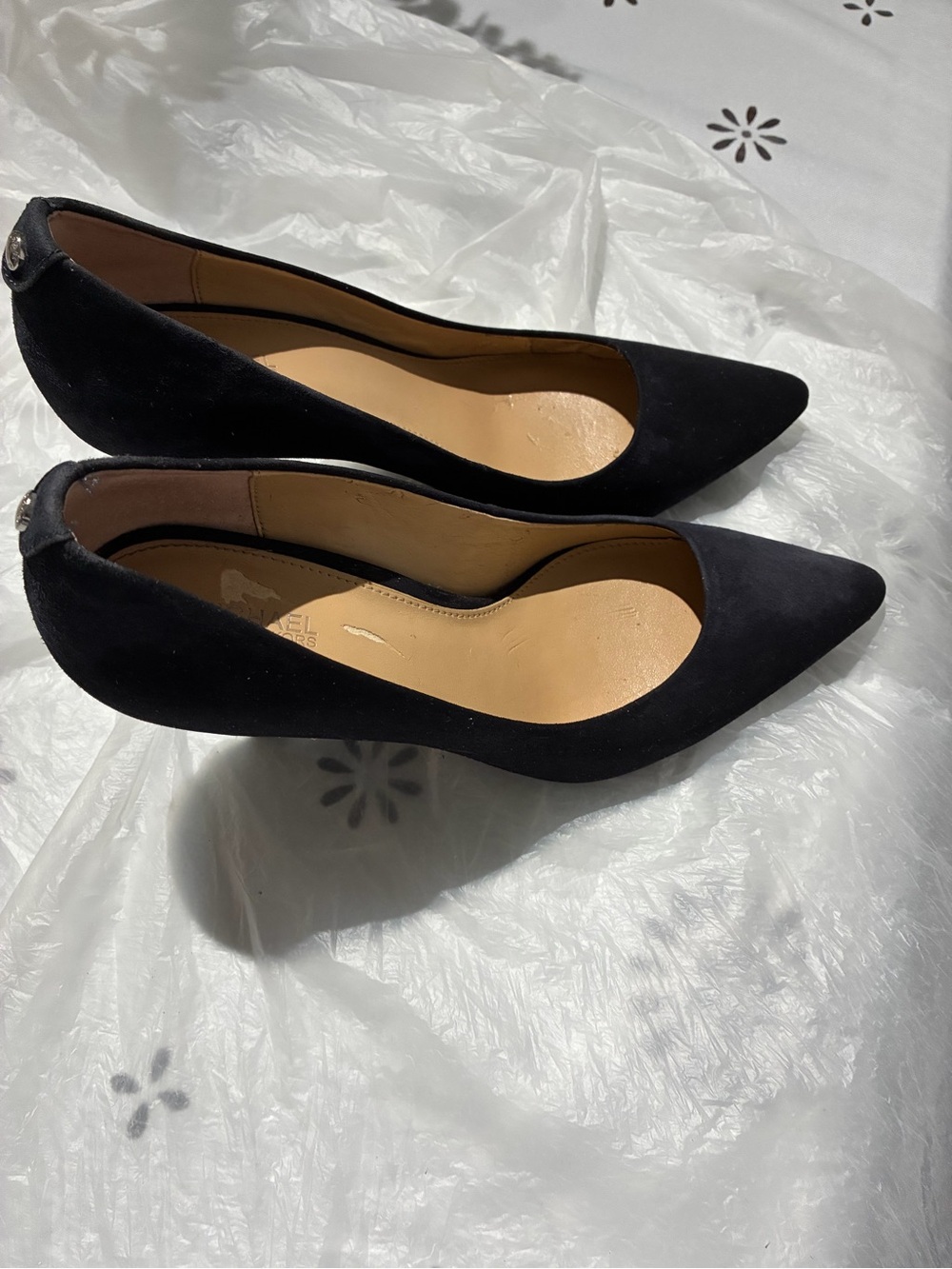 Michael Kors Black Suede Pointed Toe Pumps